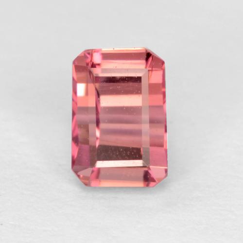 Dark Pink Tourmaline Gem - 0.7ct Octagon Facet (ID: 545589)