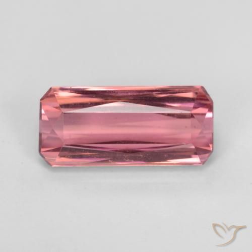 3.04ct Natural Hot Pink Tone Tourmaline, Emerald Cut, VS