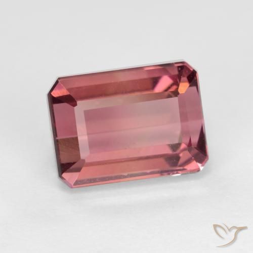 2.98 ct Pink Tourmaline Stone, Natural Tourmaline in Octagon Facet Shape for Sale