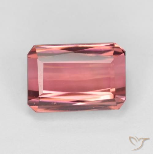 2.87ct Natural Deep Pink Tourmaline, Emerald Cut, VVS-VS