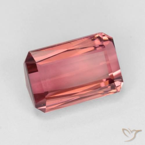 2.87 ct Pink Tourmaline Stone, Natural Tourmaline in Octagon / Scissor Cut Shape for Sale