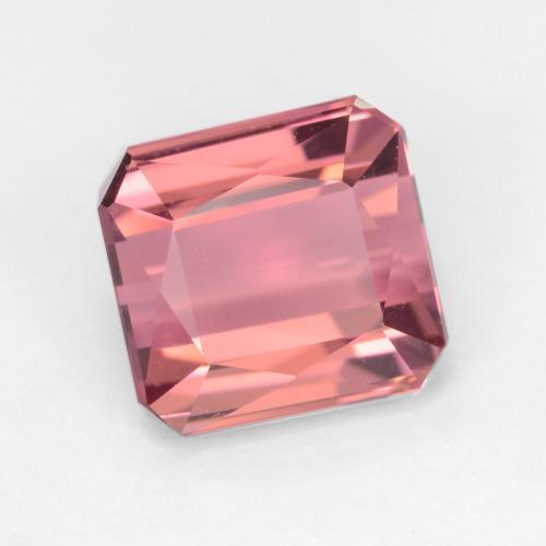 Rose vif Tourmaline gemme - 2.2ct Octogone/Coupe ciseaux (ID: 545894)