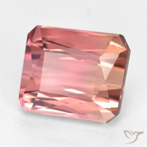 2.55 ct Pink Tourmaline Stone, Natural Tourmaline in Octagon / Scissor Cut Shape for Sale