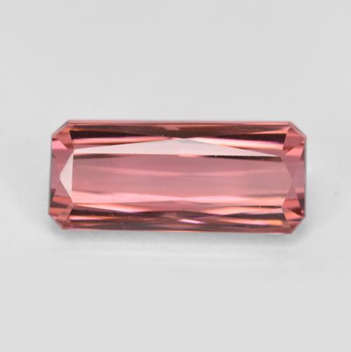 Orange Pink Tourmaline Gem - 4.2ct Octagon / Scissor Cut (ID: 558221)