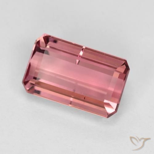 1.60 ct Pink Tourmaline Stone, Natural Tourmaline in Octagon Facet Shape for Sale