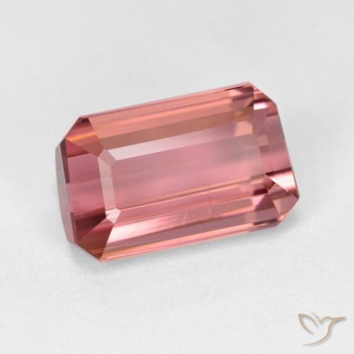 1.67 ct Pink Tourmaline Stone, Natural Tourmaline in Octagon Facet Shape for Sale