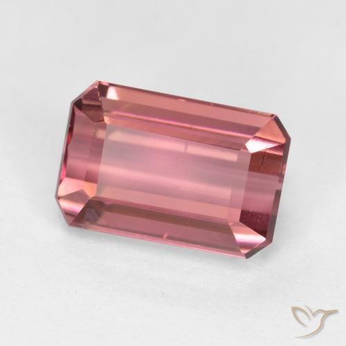 1.91 ct Pink Tourmaline Stone, Natural Tourmaline in Octagon Facet Shape for Sale