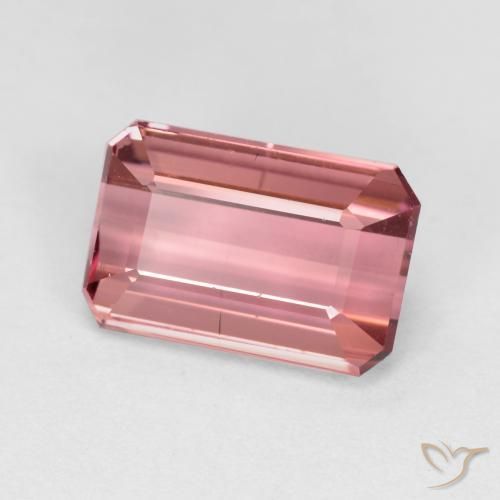 1.53 ct Pink Tourmaline Stone, Natural Tourmaline in Octagon Facet Shape for Sale