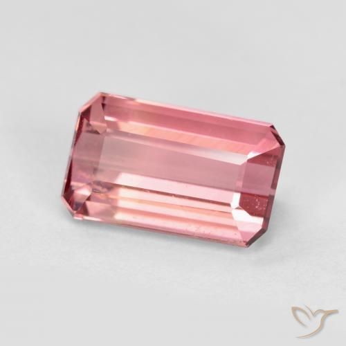 1.54 ct Pink Tourmaline Stone, Natural Tourmaline in Octagon Facet Shape for Sale