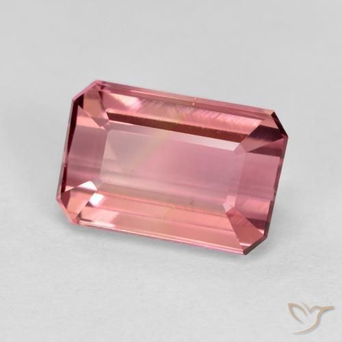 1.68 ct Pink Tourmaline Stone, Natural Tourmaline in Octagon Facet Shape for Sale