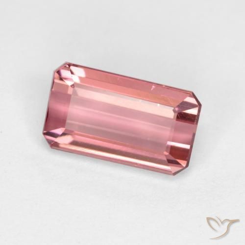 1.41 ct Pink Tourmaline Stone, Natural Tourmaline in Octagon Facet Shape for Sale