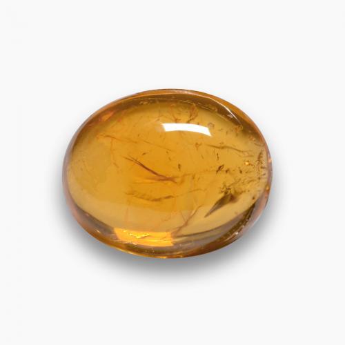Amber Orange Tourmaline Gem - 3ct Oval Cabochon (ID: 577074)