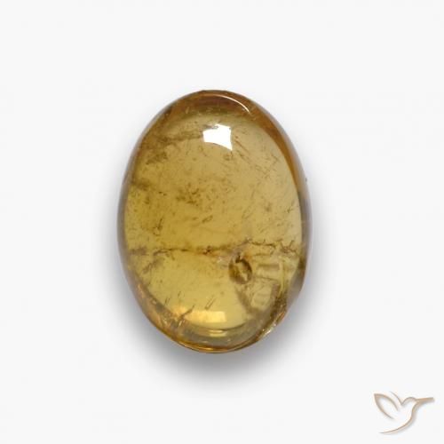 Medium Gold Tourmaline Gem - 1.6ct Oval Cabochon (ID: 577081)