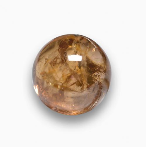 Medium Orange Turmalin Edelstein - 1.8ct Rund Cabochon (ID: 577084)
