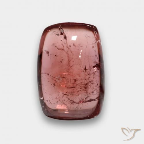 5.81 ct Red Tourmaline, 12.9 x 9 mm Cushion Cabochon From Mozambique, Photo A