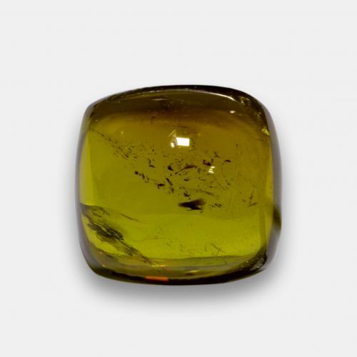 Dark Green Tourmaline Gem - 5.3ct Cushion Cabochon (ID: 577373)