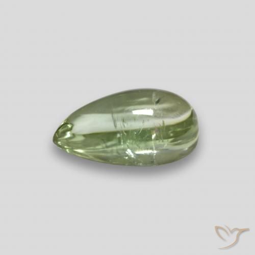 Tourmaline Gemstone in 9.1 x 5.3 mm Size for Sale, Tourmaline Stone in Light Green Color