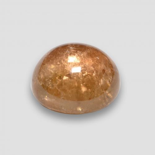 Tourmaline Gemstone in 9 mm (calibrated) Size for Sale, Tourmaline Stone in Medium-Light Orange Color