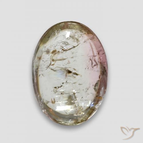 7.68ct Natural Light Yellow Tourmaline, Oval, Transparent