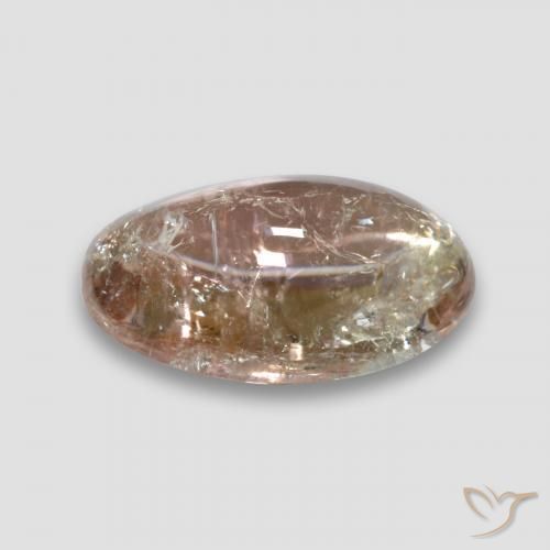 Tourmaline Gemstone in 15.2 x 11.2 mm Size for Sale, Tourmaline Stone in Light Yellow Color