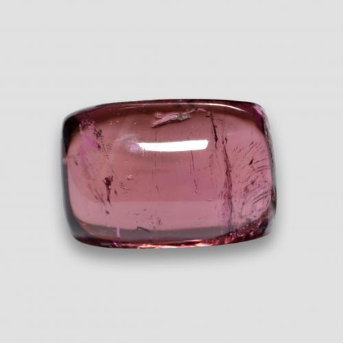 Raspberry Red Tone Tourmaline Gem - 3.8ct Cushion Cabochon (ID: 579537)