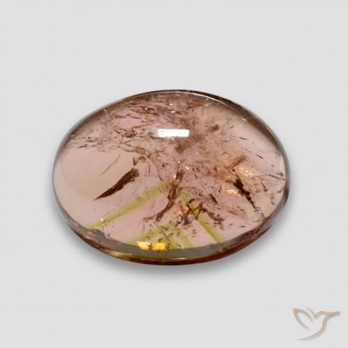 6.57 ct Pink Tourmaline Stone, Natural Tourmaline in Oval Cabochon Shape for Sale