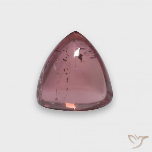 1.83 ct Red Tourmaline, 7.6 x 7.9 mm Trillion Cabochon From Mozambique, Photo A