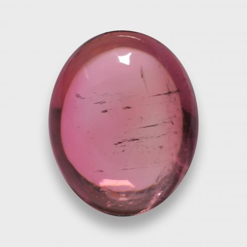 Dark Red Tourmaline Gem - 3ct Oval Cabochon (ID: 579553)