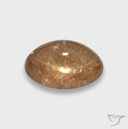 Tourmaline Gemstone in 11 x 8.5 mm Size for Sale, Tourmaline Stone in Cantaloupe Orange Color