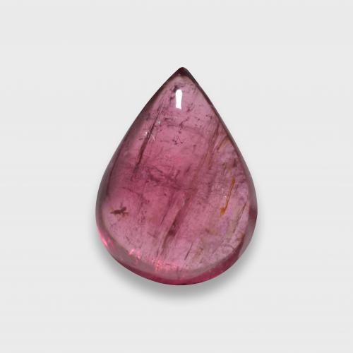 Raspberry Red Tourmaline Gem - 2.8ct Pear Cabochon (ID: 579577)