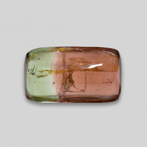 Bi-Colore Tormalina Gem - 5.4ct Cabochon a baguette (ID: 581611)