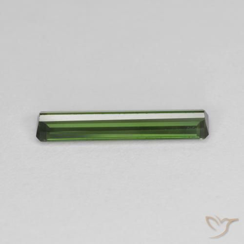 Tourmaline Gemstone in 14.9 x 3.3 mm Size for Sale, Tourmaline Stone in Earthy Green Color