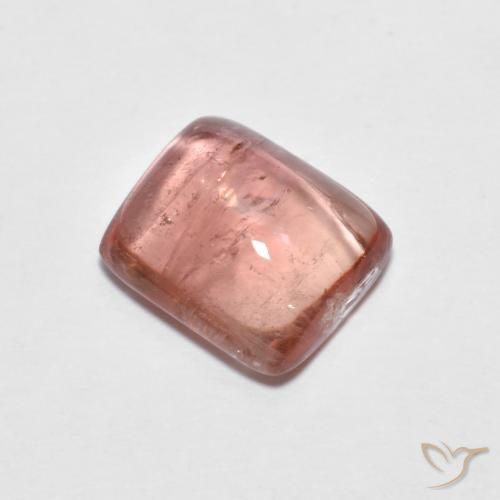 2.85 ct Pink Tourmaline Stone, Natural Tourmaline in Cushion Cabochon Shape for Sale