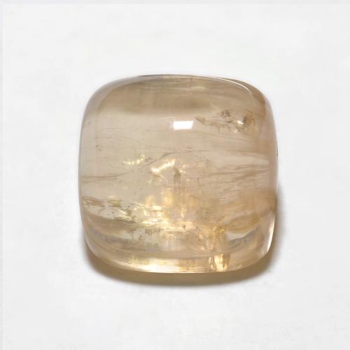 Tormalina Cabochon a cuscino da 3,98 ct dal Mozambico, dimensione 8,5 x 8,5mm, purezza Transparent, pietra preziosa naturale non trattati, Tormalina 1pc in colore Arancione, durezza Mohs di 7 - 7,5 adatto per gioielli da indossare ogni giorno, Pietra ricettiva, Photo A
