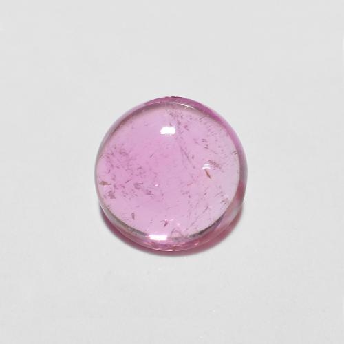 Rose intense Tourmaline gemme - 0.7ct Cabochon rond (ID: 626284)