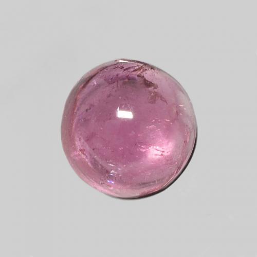 Tourmaline Rose round cabochon 5,2mm du Mozambique, poids de 0,65 ct, pierre gemme naturelle Non traité de pureté Transparent, 1 pièce de tourmaline, couleur : Rose foncé, dureté de Mohs de 7 à 7.5 convient aux bijoux de tous les jours, pierre de sagesse, Pierre réceptive, Photo A