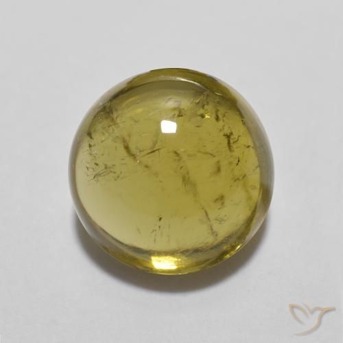 1.83ct Natural Gold Tourmaline, Round, Transparent