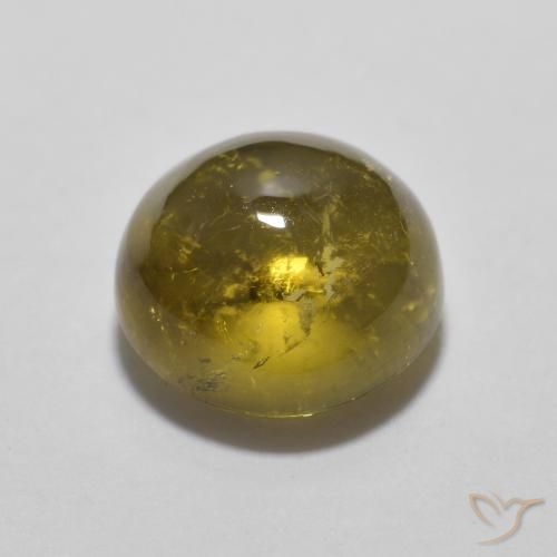 Tourmaline Gemstone in 7 mm (calibrated) Size for Sale, Tourmaline Stone in Gold Color