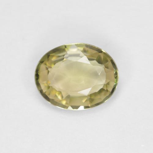 0,49 ct ovaler grüner Turmalin aus Mosambik, Größe 6,1 x 4,8mm, Garantiert natürlicher Edelstein, VVS-VS Reinheit, 1 Stück Turmalin in Gelblich-grün Farbe, Mohs-Härte von 7 - 7,5 Geeignet für den täglichen Gebrauch im Schmuck, Oktober Geburtsstein, Photo A