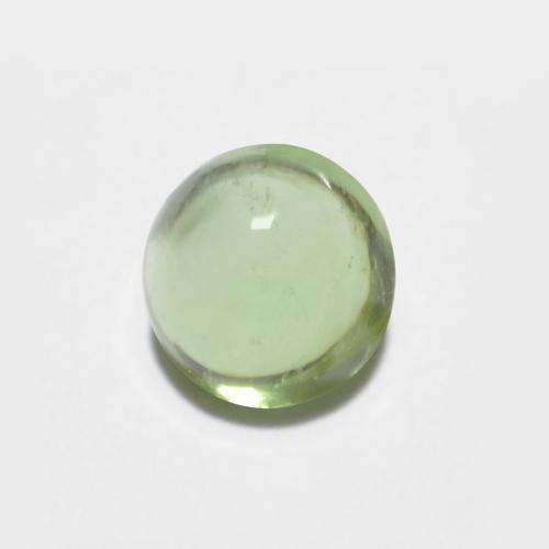 Tormalina Cabochon rotondo da 0,56 ct dal Mozambico, dimensione 4,9mm, purezza Transparent, pietra preziosa naturale non trattati, Tormalina 1pc in colore Verde lime, durezza Mohs di 7 - 7,5 adatto per gioielli da indossare ogni giorno, Simboleggia la protezione, Photo A