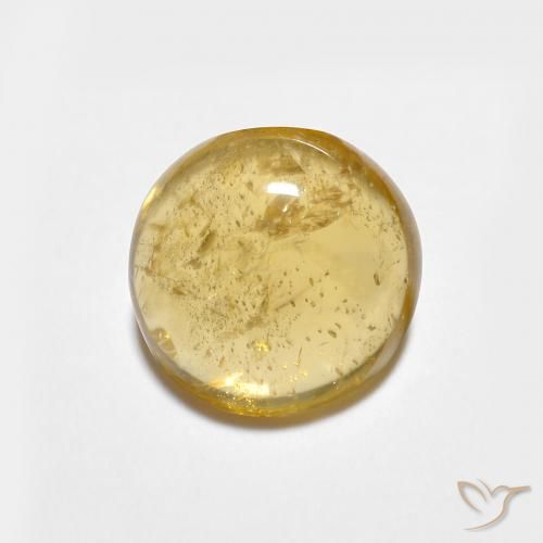 1.44ct Natural Medium Gold Tourmaline, Round, Transparent