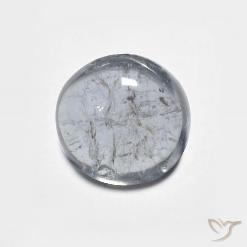 1.88ct Natural Dark Grey Tourmaline, Round, Transparent