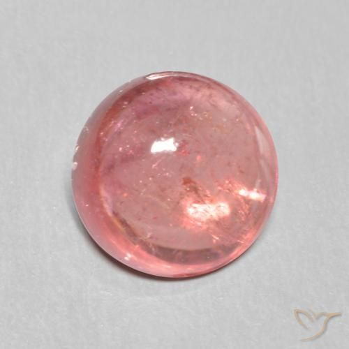 1.66 ct Purple Tourmaline Stone, Natural Tourmaline in Round Cabochon Shape for Sale