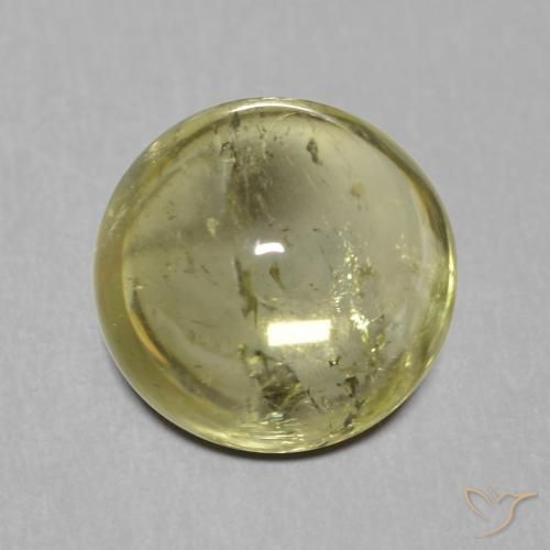 1.80ct Natural Light Green Tourmaline, Round, Transparent
