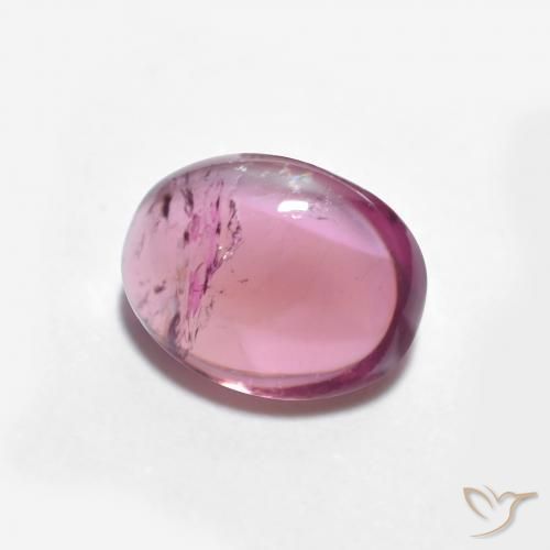 1.31 ct Purple Tourmaline Stone, Natural Tourmaline in Oval Cabochon Shape for Sale