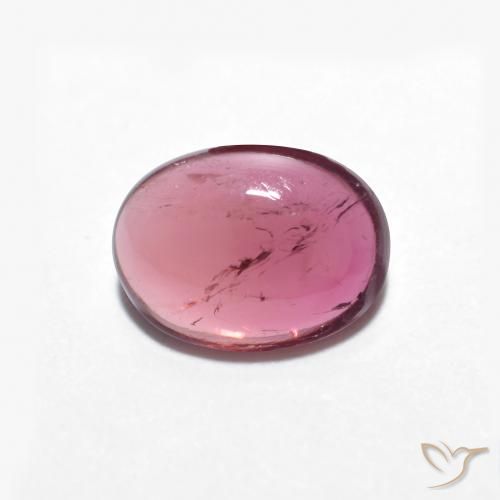 1.23 ct Purple Tourmaline, 8.2 x 6.1 mm Oval Cabochon From Mozambique, Photo A