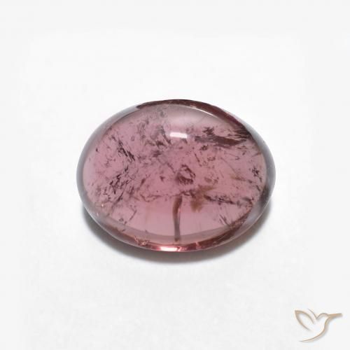 1.57 ct Purple Tourmaline, 8.1 x 6.2 mm Oval Cabochon From Mozambique, Photo A