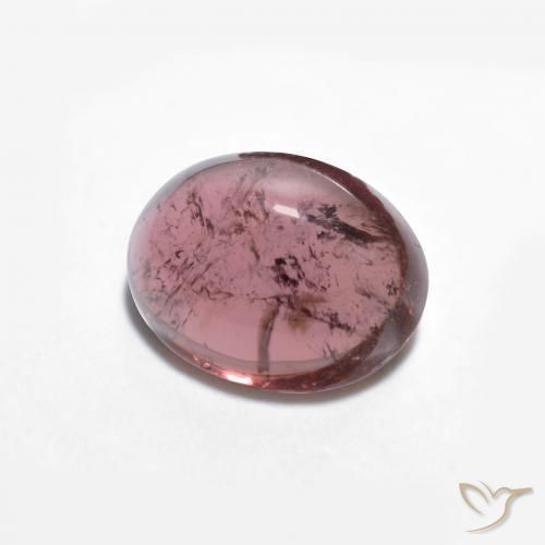 1.57 ct Purple Tourmaline Stone, Natural Tourmaline in Oval Cabochon Shape for Sale