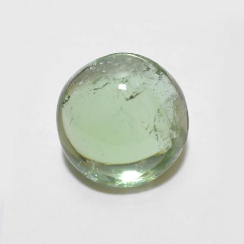 1,43 ct runder Turmalin aus Mosambik, Größe: 6,6mm, Reinheit: Transparent, Garantiert echter Edelstein, 1 Stück Turmalin in Hellgrün Farbe, Mohs-Härte von 7 - 7,5 Geeignet für den täglichen Gebrauch im Schmuck, Symbolisiert Schutz, Photo A