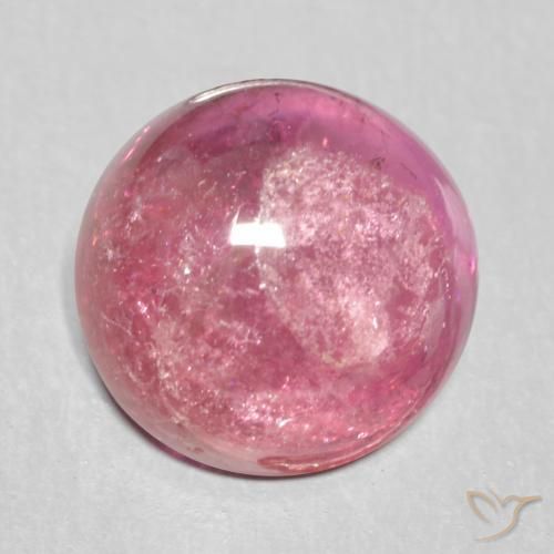 1.72 ct Purple Tourmaline Stone, Natural Tourmaline in Round Cabochon Shape for Sale
